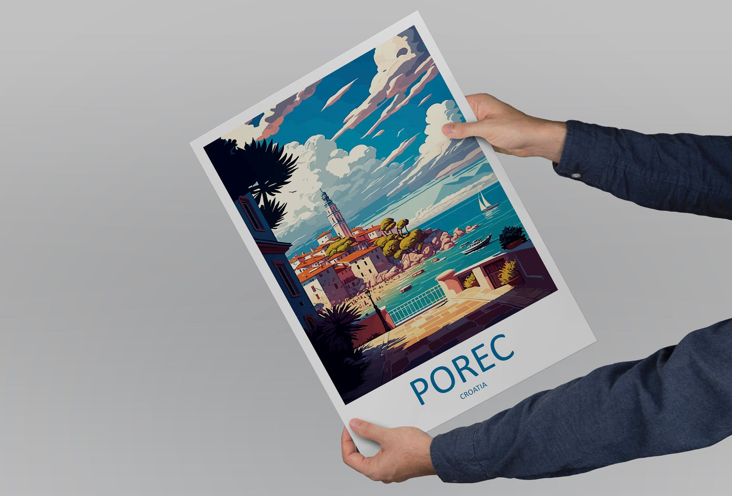Porec Travel Print Wall Art Porec Wall Hanging Home Décor Porec Gift Art Lovers Croatia Art Lover Gift Porec Travel Poster Wall Art