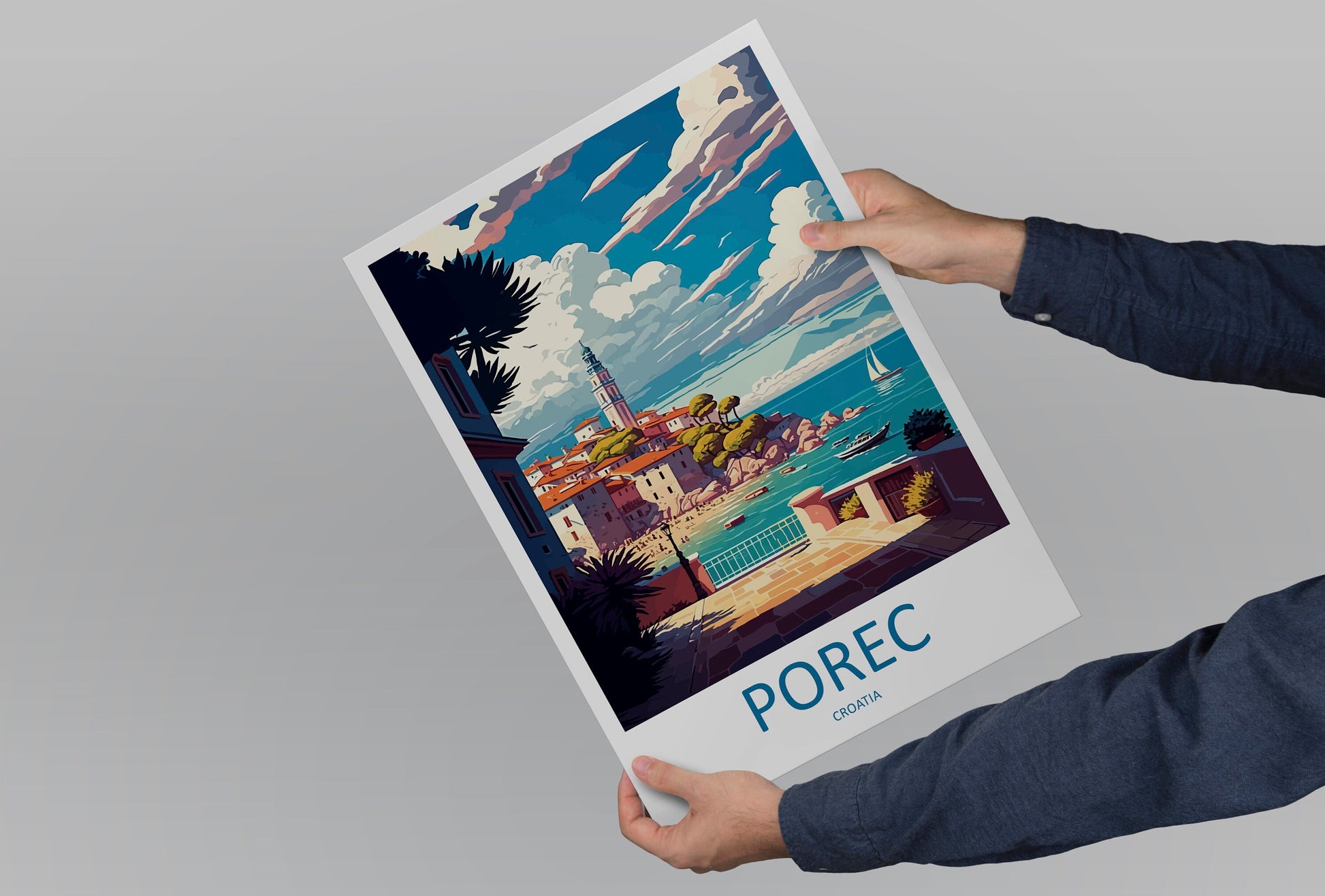 Porec Travel Print Wall Art Porec Wall Hanging Home Décor Porec Gift Art Lovers Croatia Art Lover Gift Porec Travel Poster Wall Art