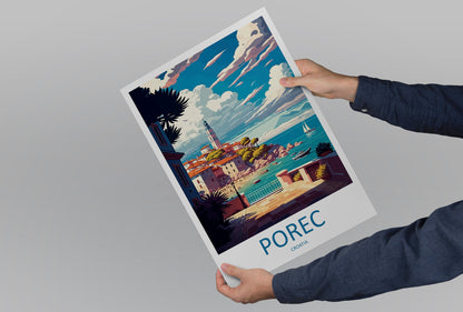 Porec Travel Print Wall Art Porec Wall Hanging Home Décor Porec Gift Art Lovers Croatia Art Lover Gift Porec Travel Poster Wall Art