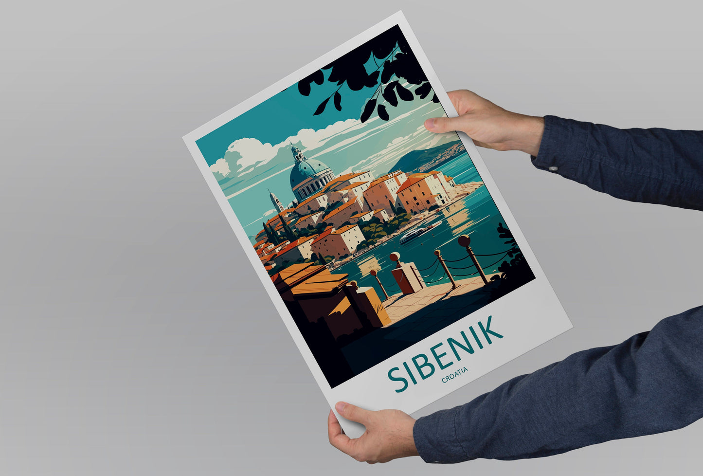 Sibenik Travel Print Wall Art Sibenik Wall Hanging Home Décor Sibenik Gift Art Lovers Croatia Art Lover Gift Sibenik Travel Poster Wall Art