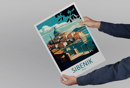 Sibenik Travel Print Wall Art Sibenik Wall Hanging Home Décor Sibenik Gift Art Lovers Croatia Art Lover Gift Sibenik Travel Poster Wall Art