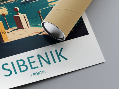Sibenik Travel Print Wall Art Sibenik Wall Hanging Home Décor Sibenik Gift Art Lovers Croatia Art Lover Gift Sibenik Travel Poster Wall Art