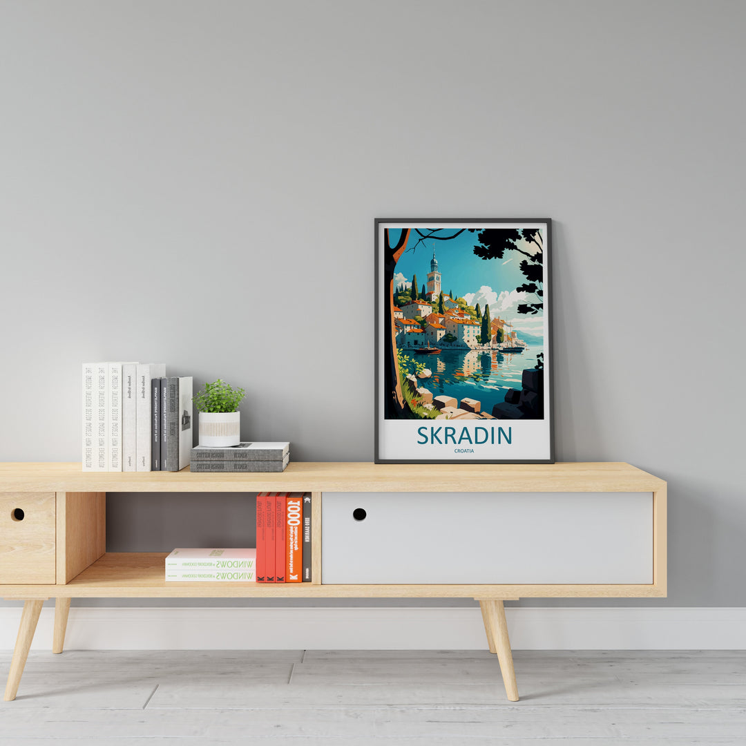 Skradin Travel Print Wall Art Skradin Wall Hanging Home Décor Skradin Gift Art Lovers Croatia Art Lover Gift Skradin Travel Poster Wall Art