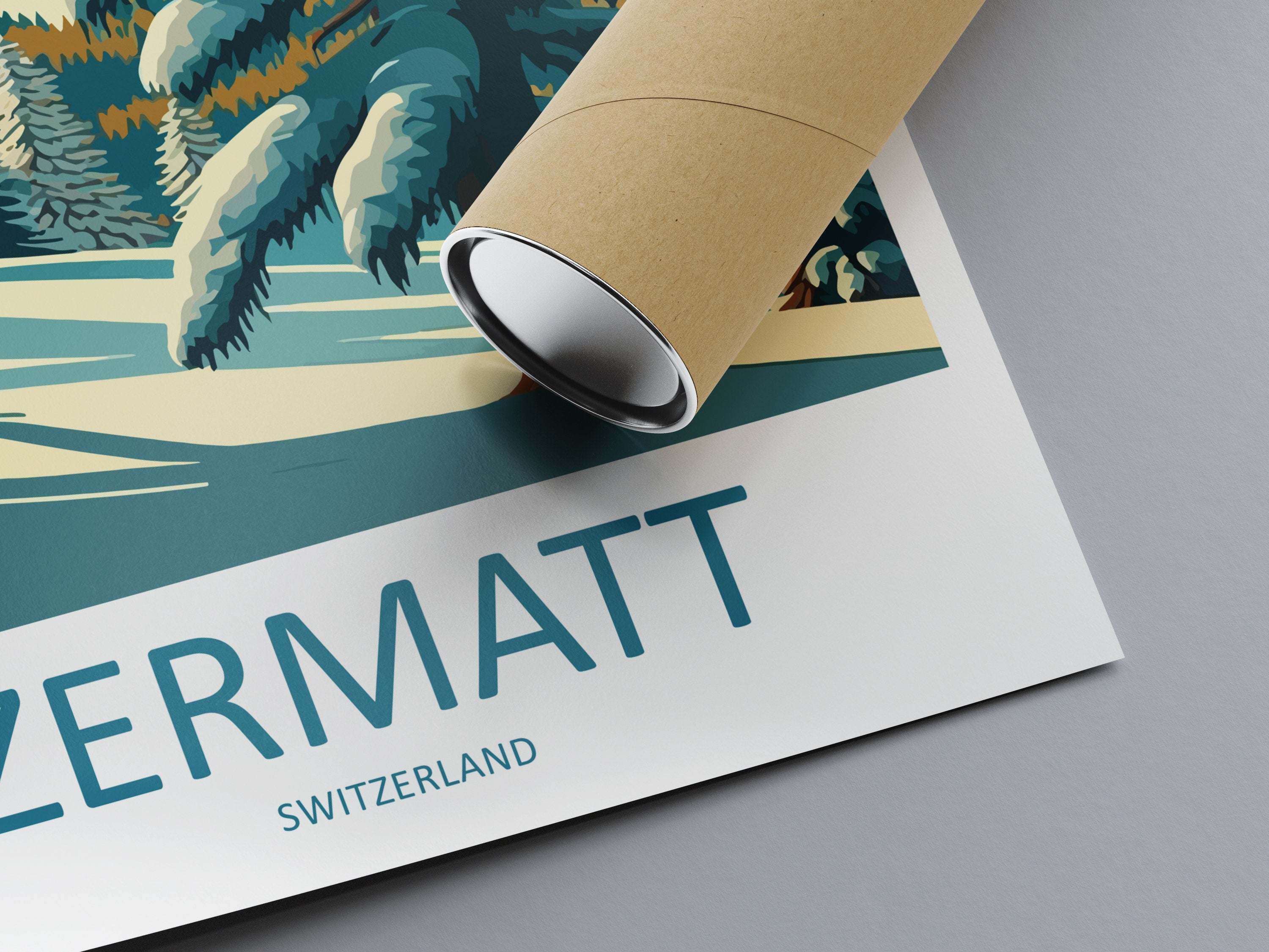 Zermatt Travel Print Wall Art Zermatt Wall Hanging Home Décor Zermatt Gift Art Lovers Ski Art Lover Gift Zermatt Print Skiing Zermatt Art