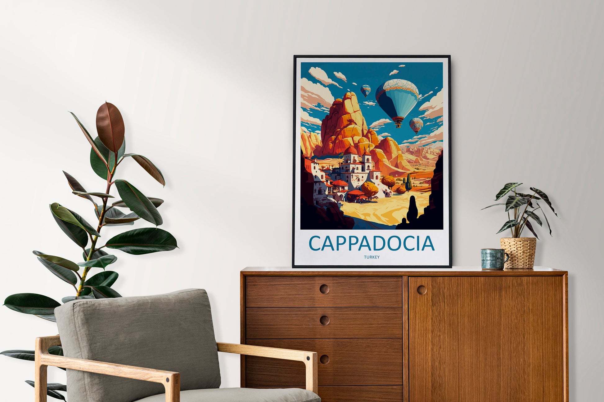 Cappadocia Travel Print Wall Art Cappadocia Wall Hanging Home Decoration Cappadocia Gift Art Lovers Wall Art Print Art Cappadocia Wall Print