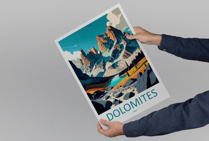Dolomites Travel Print Dolomites Home Décor Dolomitic Alps Art Print Dolomite Mountains Room Print For Italian Mountains Gift Art Poster Art