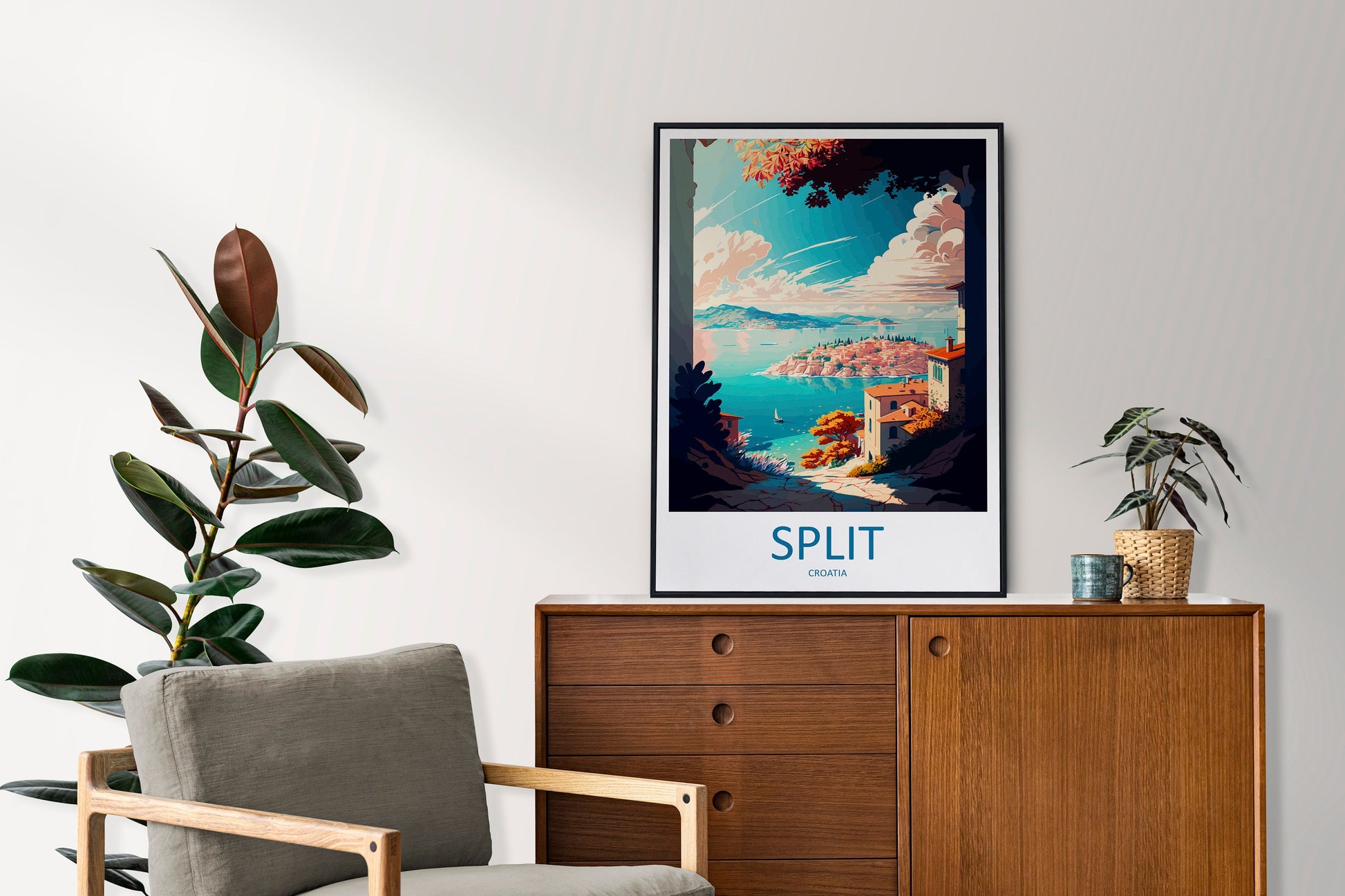 Split Travel Print Wall Art Split Wall Hanging Home Décor Split Gift Art Lovers Croatia Art Lover Gift Split Travel Poster Wall Art