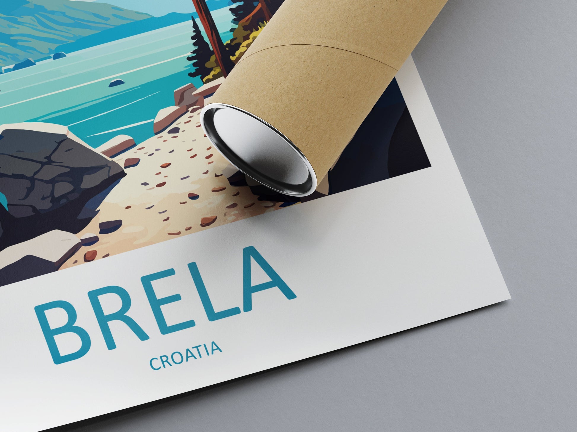 Brela Travel Print Wall Art Brela Wall Hanging Home Décor Brela Gift Art Lovers Croatia Art Lover Gift Brela Travel Poster Wall Art