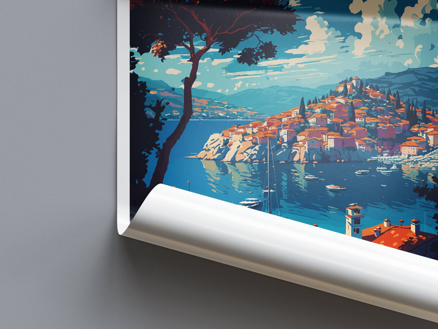 Cavtat Travel Print Wall Art Cavtat Wall Hanging Home Décor Cavtat Gift Art Lovers Croatia Art Lover Gift Cavtat Travel Poster Wall Art