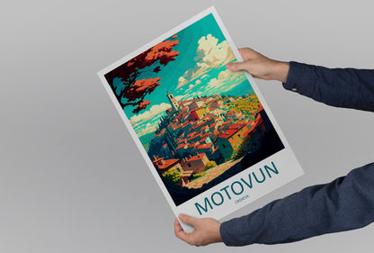 Motovun Travel Print Wall Art Motovun Wall Hanging Home Décor Motovun Gift Art Lovers Croatia Art Lover Gift Motovun Travel Poster Art