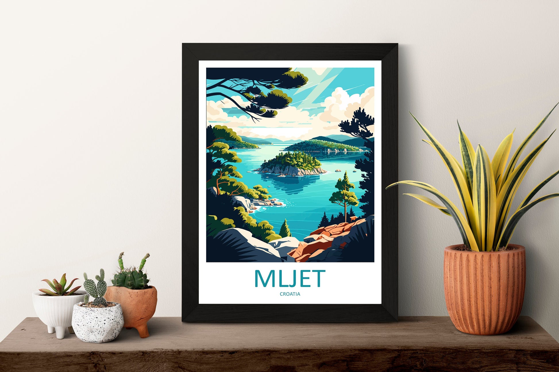 Mljet National Park Travel Print Wall Art Mljet Wall Hanging Home Décor Mljet Gift Art Lovers Croatia Art Lover Gift Mljet Travel Poster Art