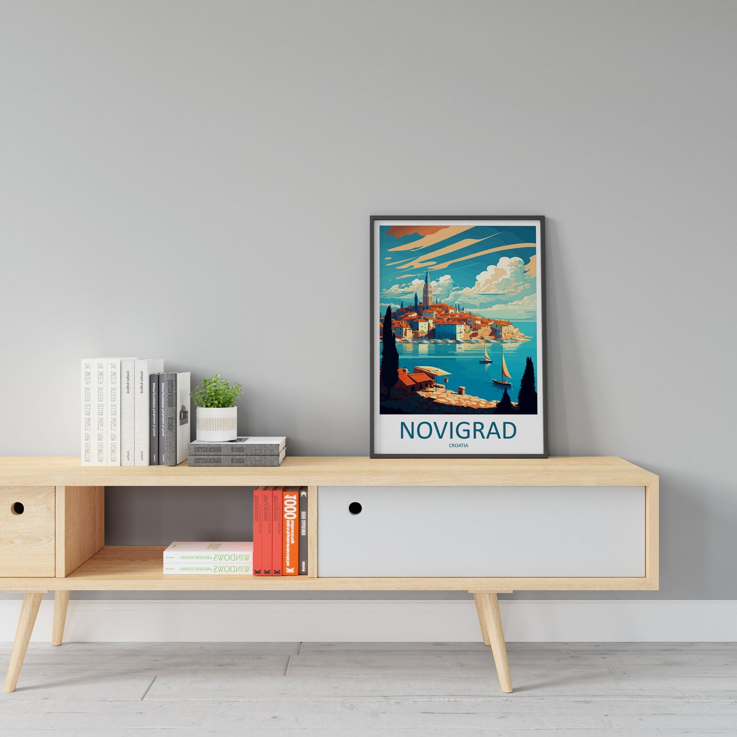 Novigrad Travel Print Wall Art Novigrad Wall Hanging Home Décor Novigrad Gift Art Lovers Croatia Art Lover Gift Novigrad Travel Poster Art
