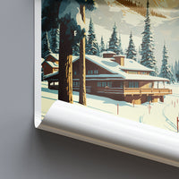 Jackson Hole Travel Print Wall Art Jackson Hole Wall Hanging Home Décor Jackson Hole Gift Art Lovers Ski Art Lover Gift Jackson Hole Print