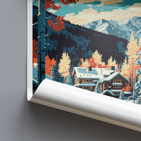 Aspen Travel Print Wall Art Aspen Wall Hanging Home Décor Aspen Gift Art Lovers Ski Art Lover Gift Aspen Print Skiing Aspen Ski Art Poster