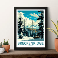 Breckenridge Travel Print Wall Art Breckenridge Wall Hanging Home Décor Breckenridge Gift Art Lovers Ski Art Lover Gift Breckenridge Print