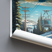 Jackson Hole Travel Print Wall Art Jackson Hole Wall Hanging Home Décor Jackson Hole Gift Art Lovers Ski Art Lover Gift Jackson Hole Print