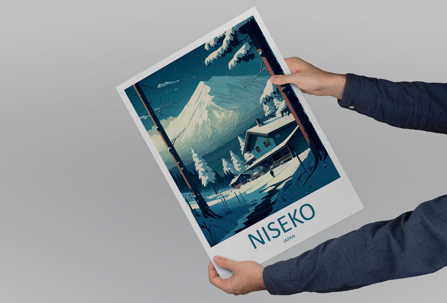 Niseko Travel Print Wall Art Niseko Wall Hanging Home Décor Niseko Gift Art Lovers Ski Art Lover Gift Niseko Print Skiing Niseko Ski Art