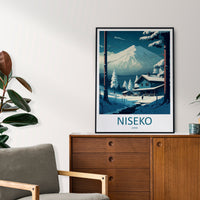 Niseko Travel Print Wall Art Niseko Wall Hanging Home Décor Niseko Gift Art Lovers Ski Art Lover Gift Niseko Print Skiing Niseko Ski Art