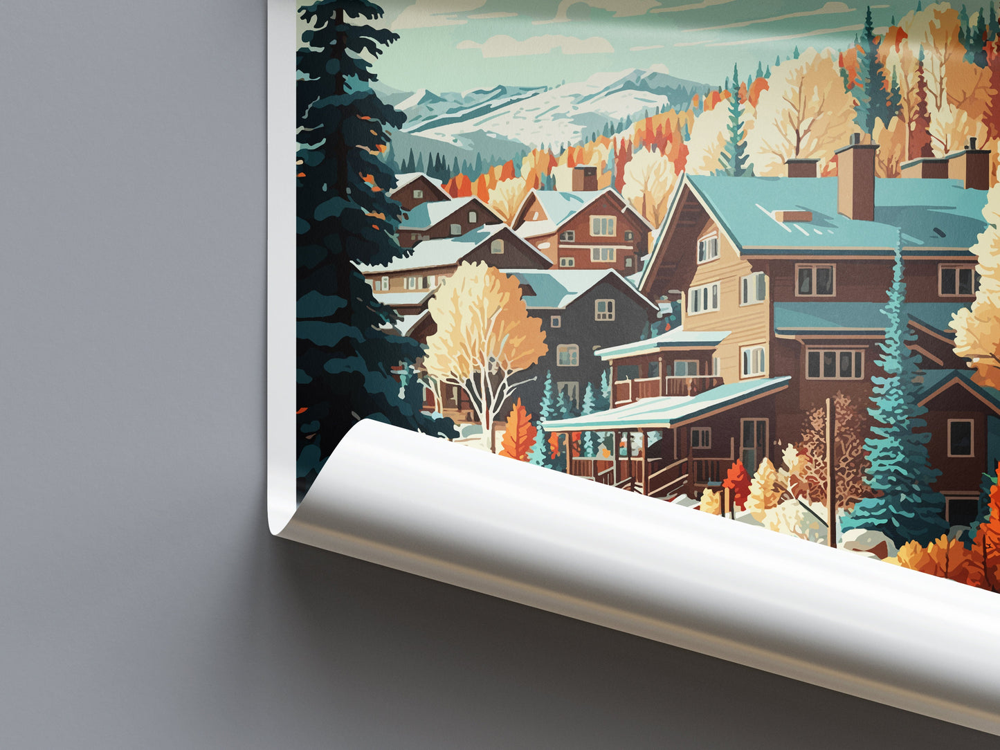 Park City Travel Print Wall Art Park City Wall Hanging Home Décor Park City Gift Art Lovers Ski Art Lover Gift Park City Print Skiing Print