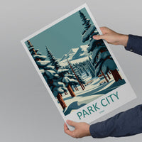 Park City Travel Print Wall Art Park City Wall Hanging Home Décor Park City Gift Art Lovers Ski Art Lover Gift Park City Print Skiing Print