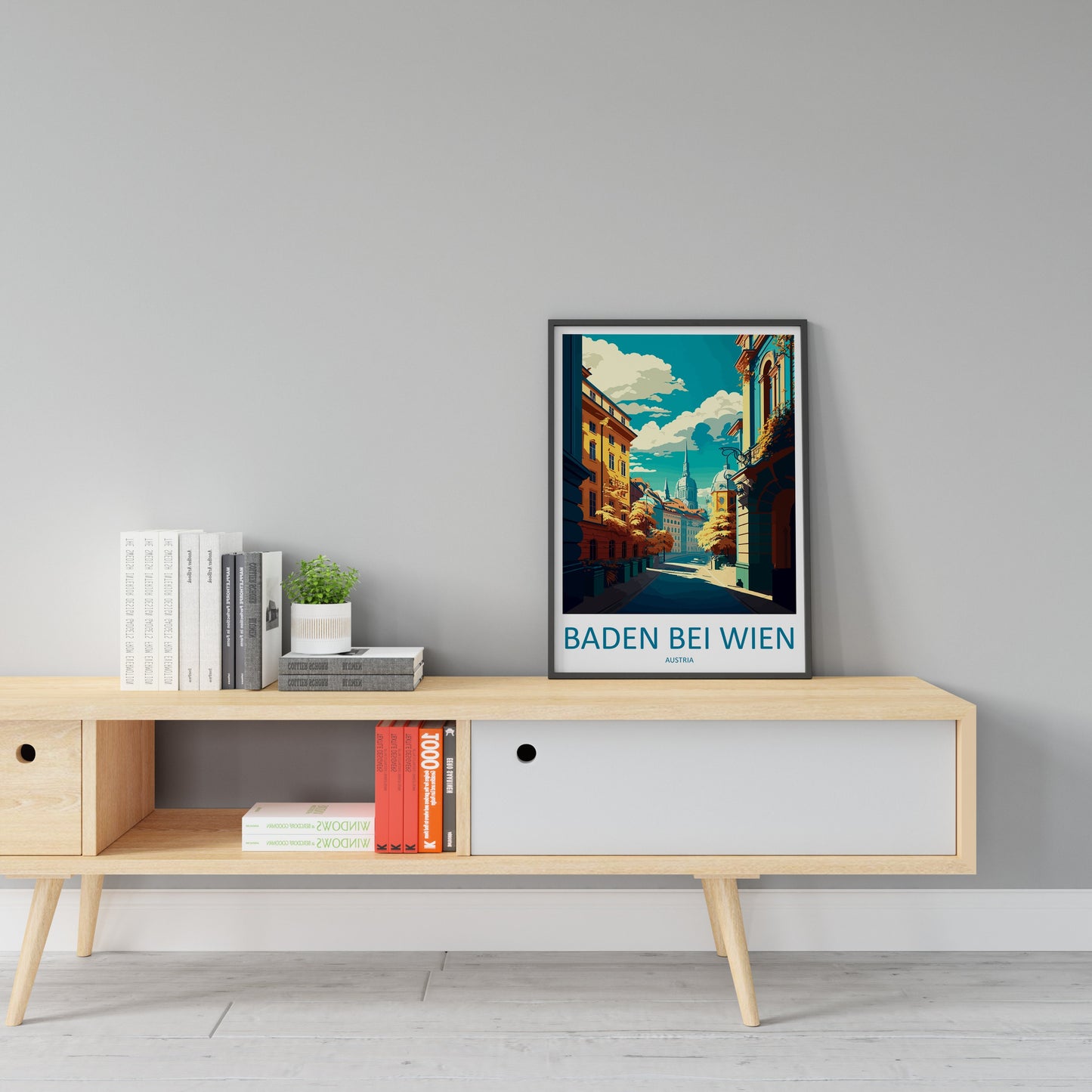 Baden Bei Wien Travel Print Wall Art Baden Bei Wien Wall Hanging Home Décor Baden Bei Wien Gift Art Lovers Austria Art Lover Gift