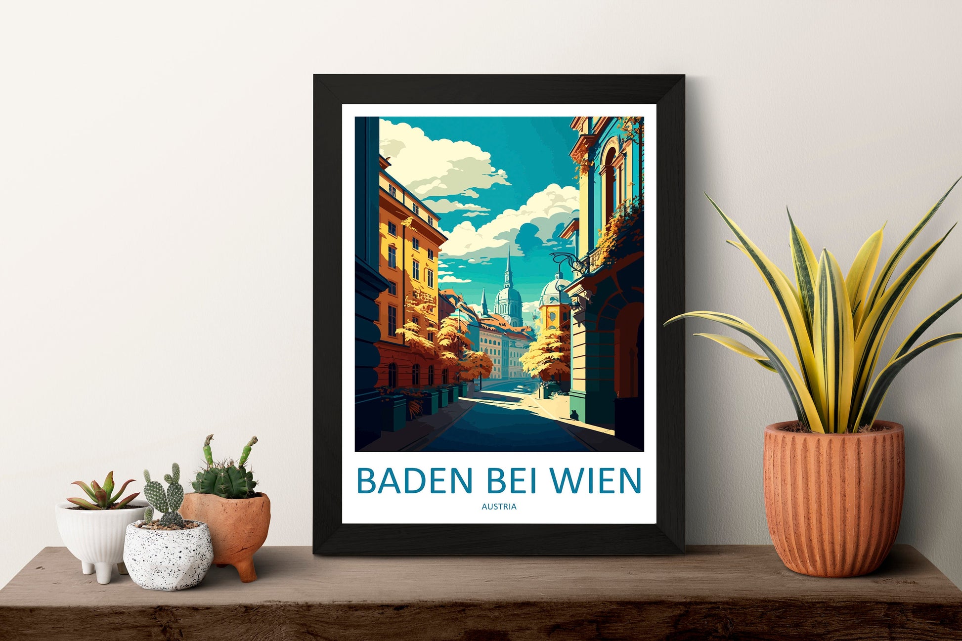 Baden Bei Wien Travel Print Wall Art Baden Bei Wien Wall Hanging Home Décor Baden Bei Wien Gift Art Lovers Austria Art Lover Gift