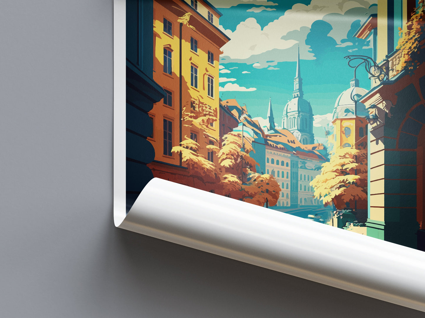 Baden Bei Wien Travel Print Wall Art Baden Bei Wien Wall Hanging Home Décor Baden Bei Wien Gift Art Lovers Austria Art Lover Gift