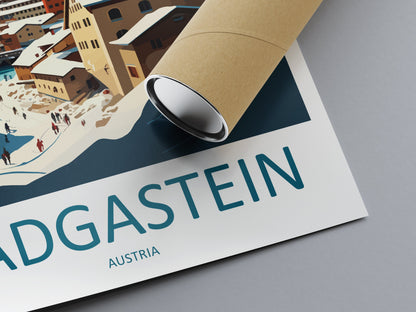 Badgastein Travel Print Wall Art Badgastein Wall Hanging Home Décor Badgastein Gift Art Lovers Austria Art Lover Gift Badgastein Travel