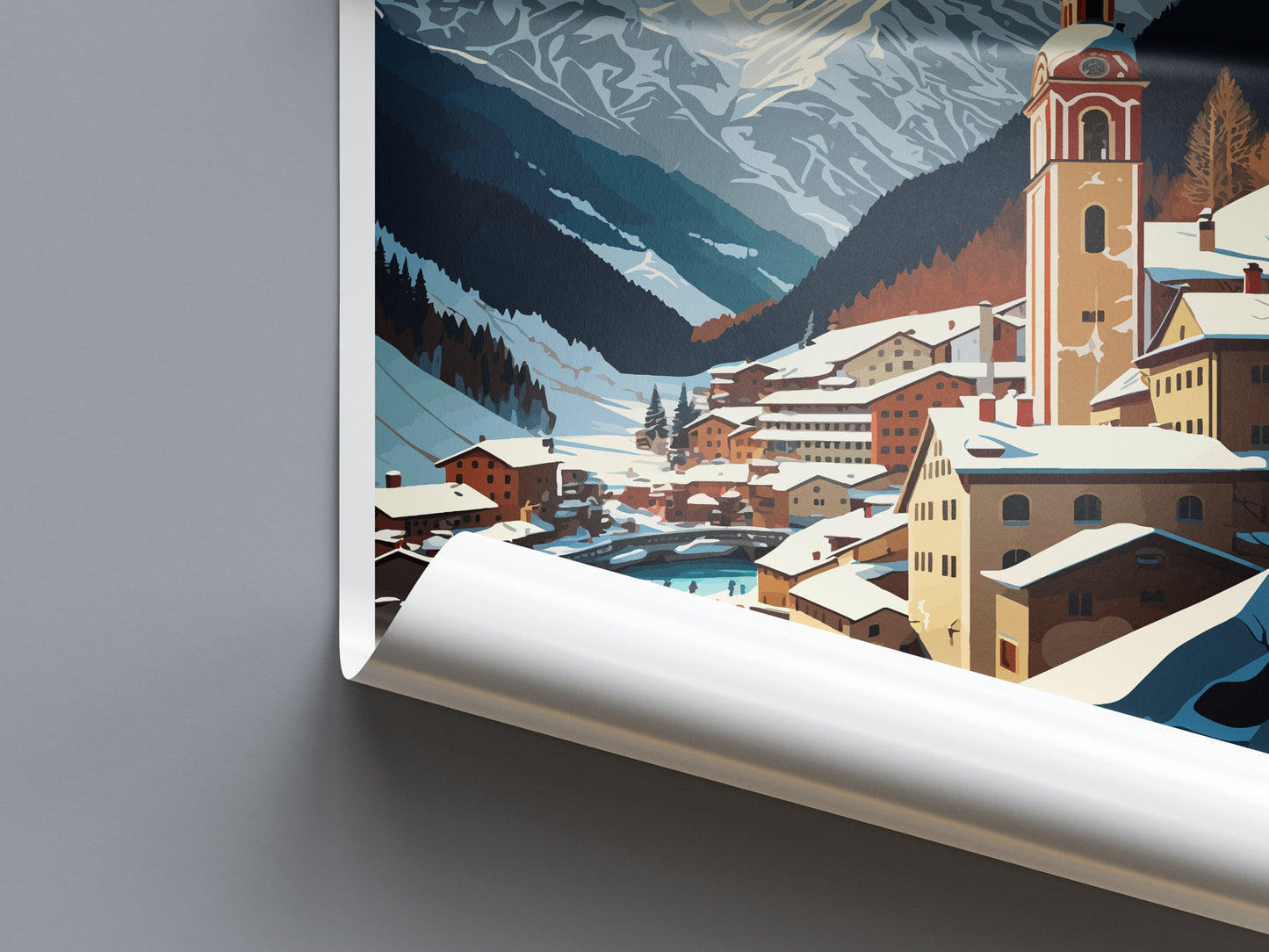 Badgastein Travel Print Wall Art Badgastein Wall Hanging Home Décor Badgastein Gift Art Lovers Austria Art Lover Gift Badgastein Travel