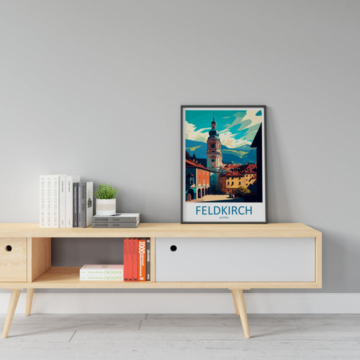 Feldkirch Travel Print Wall Art Feldkirch Wall Hanging Home Décor Feldkirch Gift Art Lovers Austria Art Lover Gift Feldkirch Travel Poster