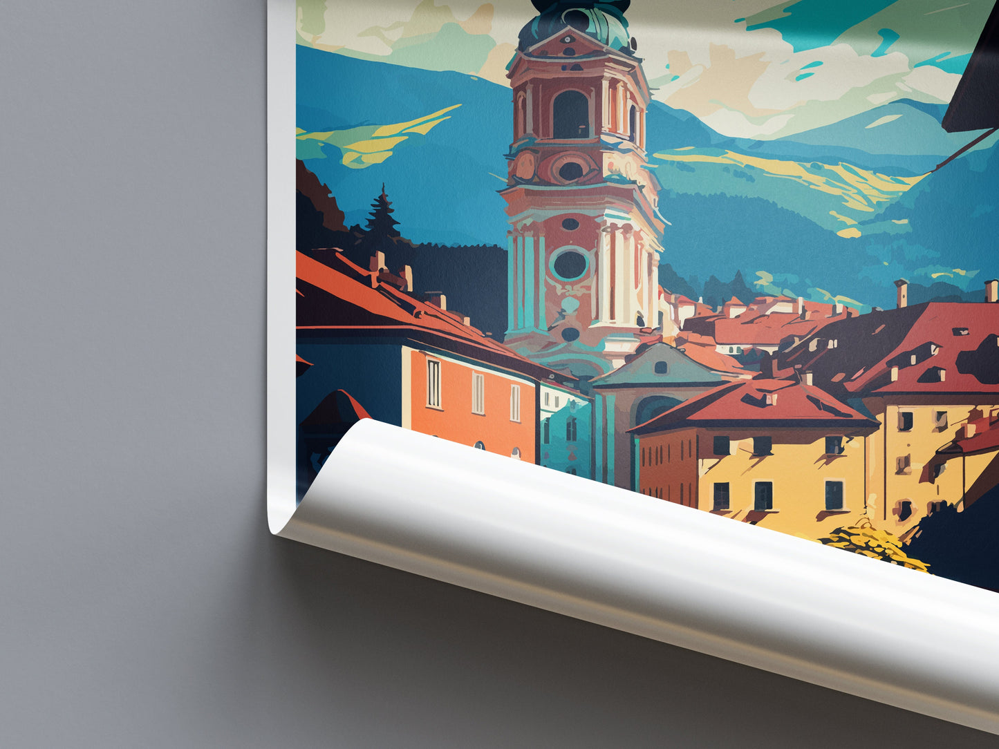 Feldkirch Travel Print Wall Art Feldkirch Wall Hanging Home Décor Feldkirch Gift Art Lovers Austria Art Lover Gift Feldkirch Travel Poster