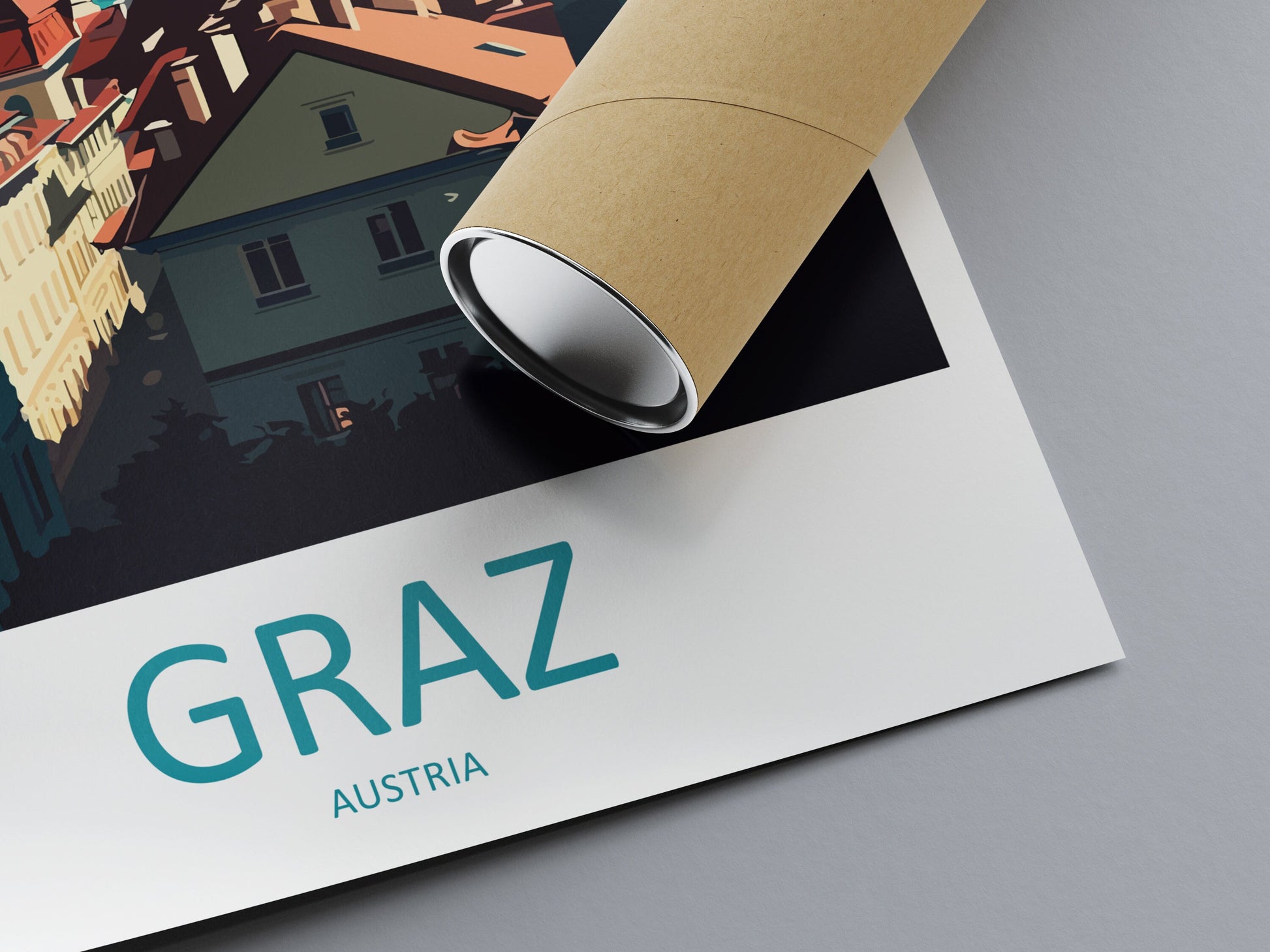 Graz Travel Print Wall Art Graz Wall Hanging Home Décor Graz Gift Art Lovers Austria Art Lover Gift Graz Travel Poster Graz Wall Poster
