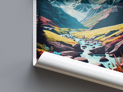 Hohe Tauern Travel Print Wall Art Hohe Tauern Wall Hanging Home Décor Hohe Tauern Gift Art Lovers Austria Art Lover Gift Hohe Tauern Park