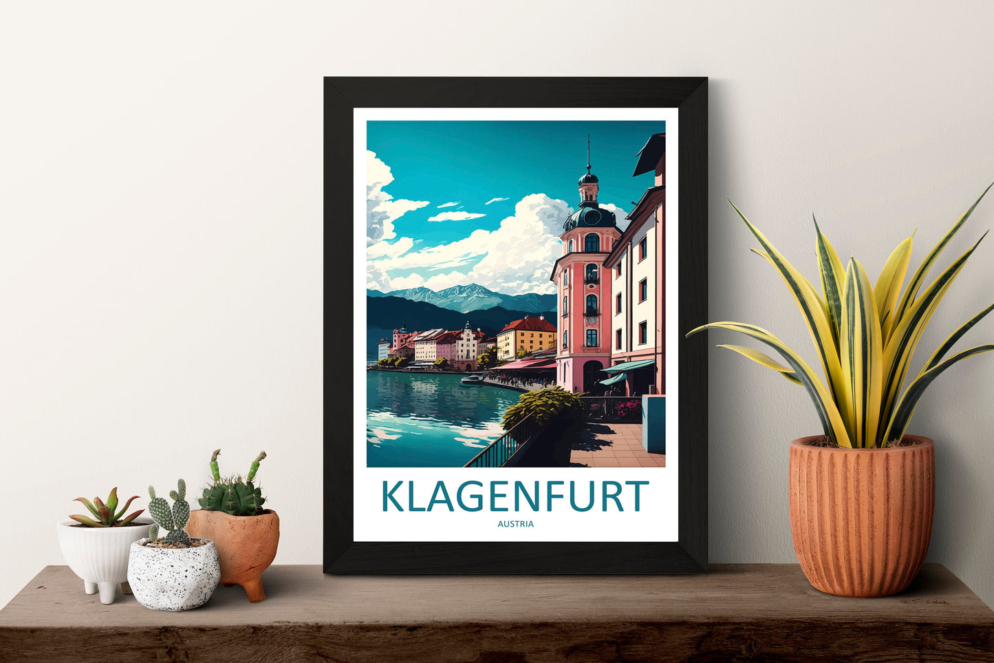 Klagenfurt Travel Print Wall Art Klagenfurt Wall Hanging Home Décor Klagenfurt Gift Art Lovers Austria Art Lover Gift Klagenfurt