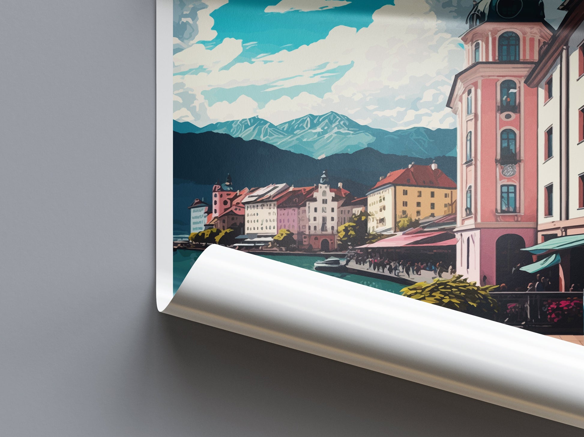 Klagenfurt Travel Print Wall Art Klagenfurt Wall Hanging Home Décor Klagenfurt Gift Art Lovers Austria Art Lover Gift Klagenfurt