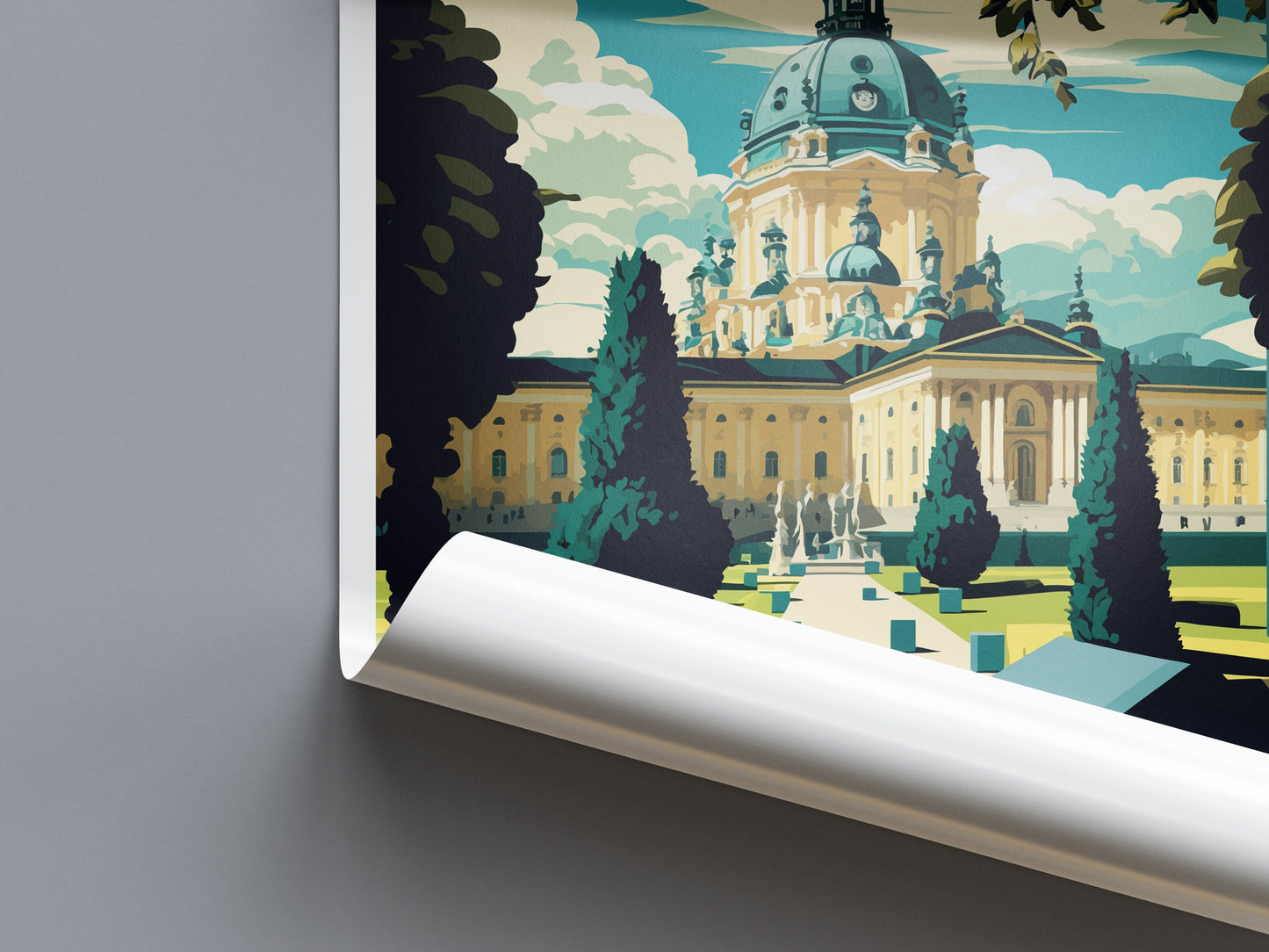 Melk Travel Print Wall Art Melk Wall Hanging Home Décor Melk Gift Art Lovers Austria Art Lover Gift Melk Travel Poster Melk Wall Poster