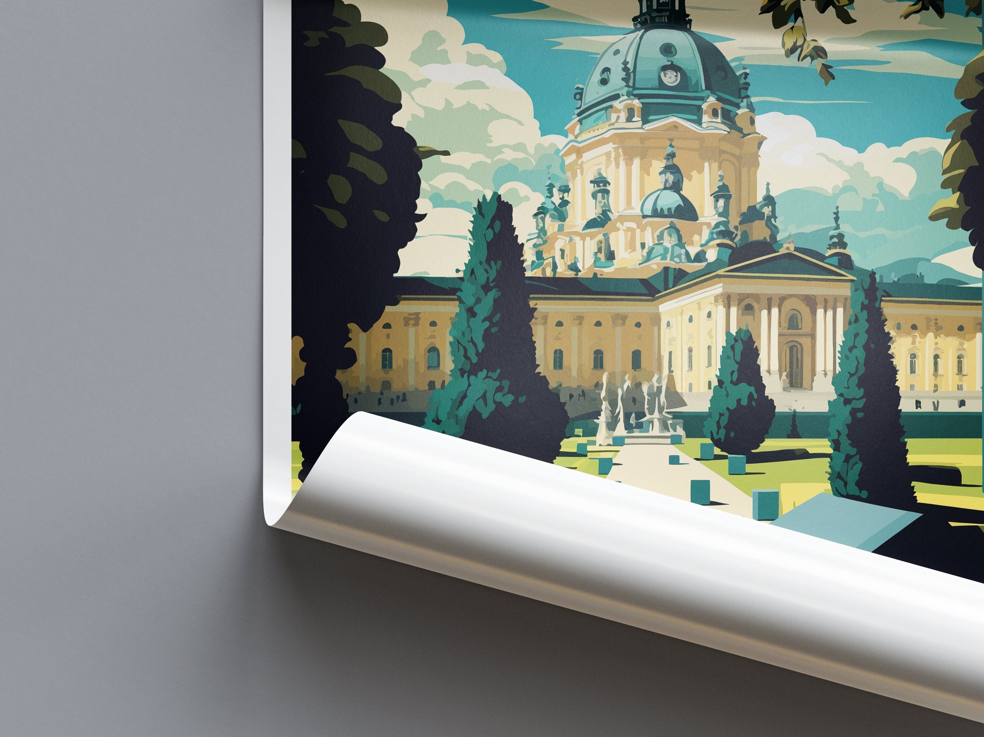 Melk Travel Print Wall Art Melk Wall Hanging Home Décor Melk Gift Art Lovers Austria Art Lover Gift Melk Travel Poster Melk Wall Poster