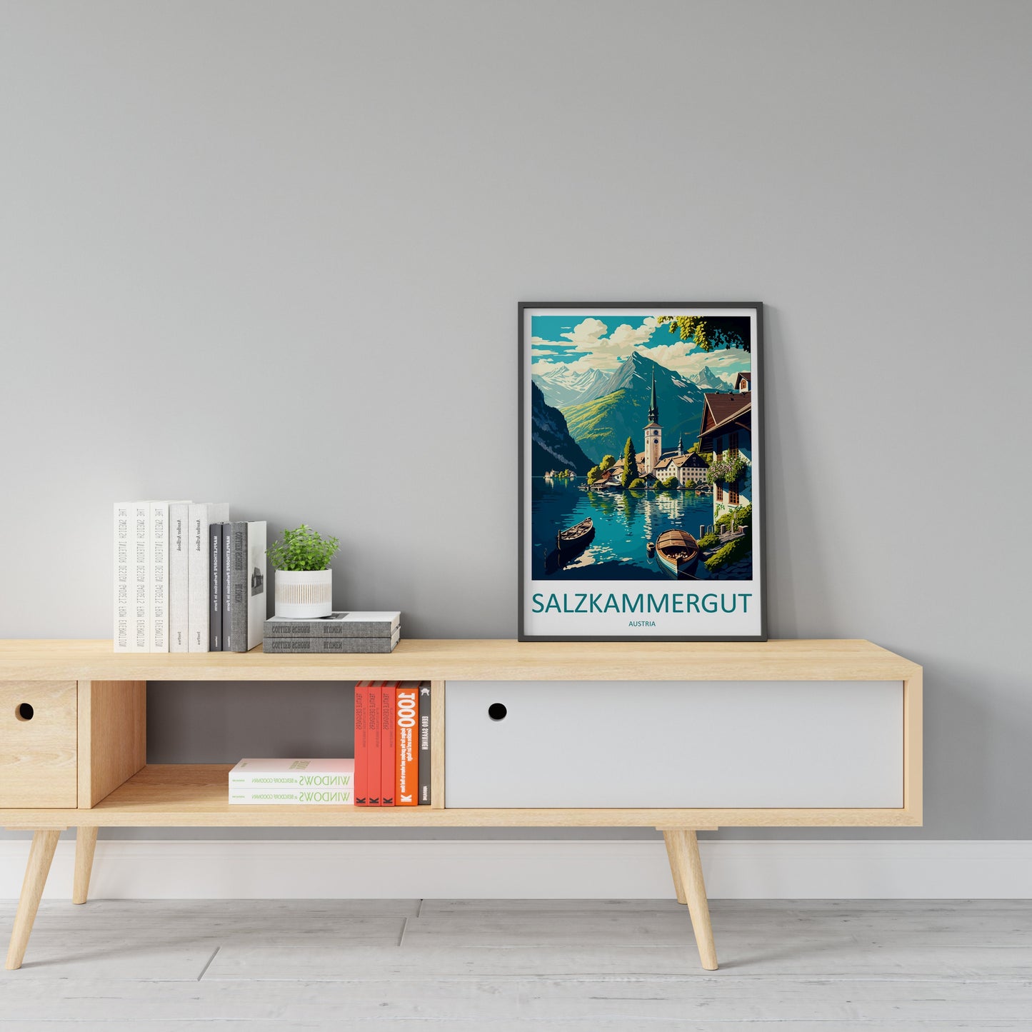 Salzkammergut Travel Print Wall Art Salzkammergut Wall Hanging Home Décor Salzkammergut Gift Art Lovers Austria Art Lover Gift