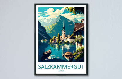 Salzkammergut Travel Print Wall Art Salzkammergut Wall Hanging Home Décor Salzkammergut Gift Art Lovers Austria Art Lover Gift