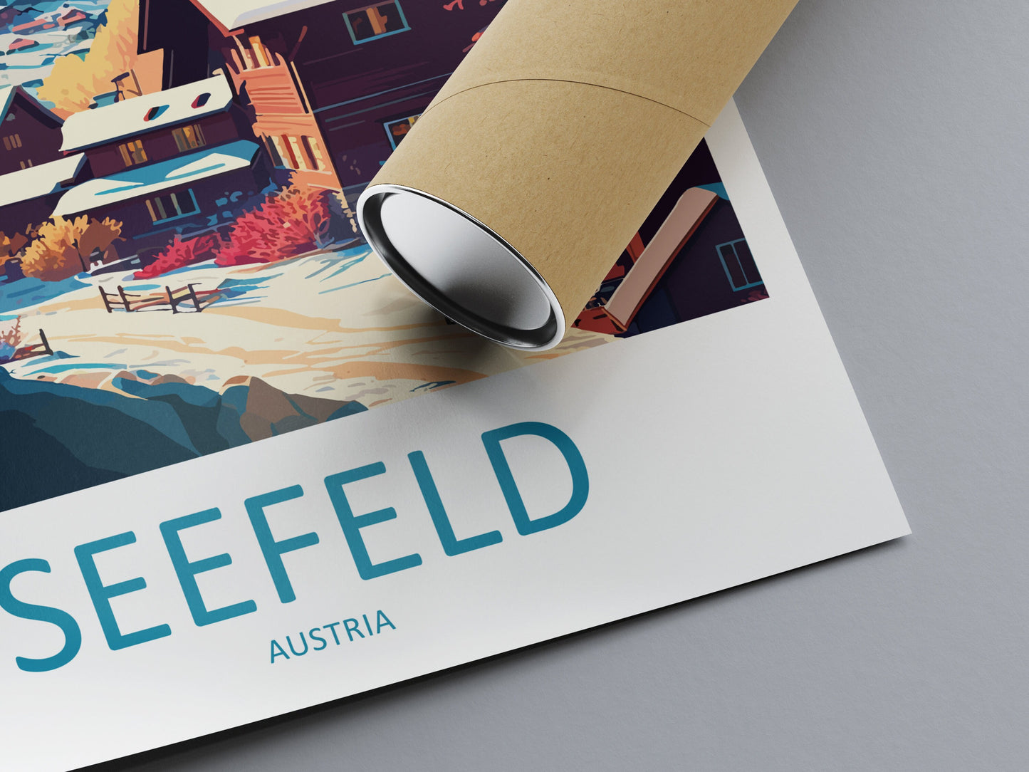 Seefeld Travel Print Wall Art Seefeld Wall Hanging Home Décor Seefeld Gift Art Lovers Austria Art Lover Gift Seefeld Travel Poster
