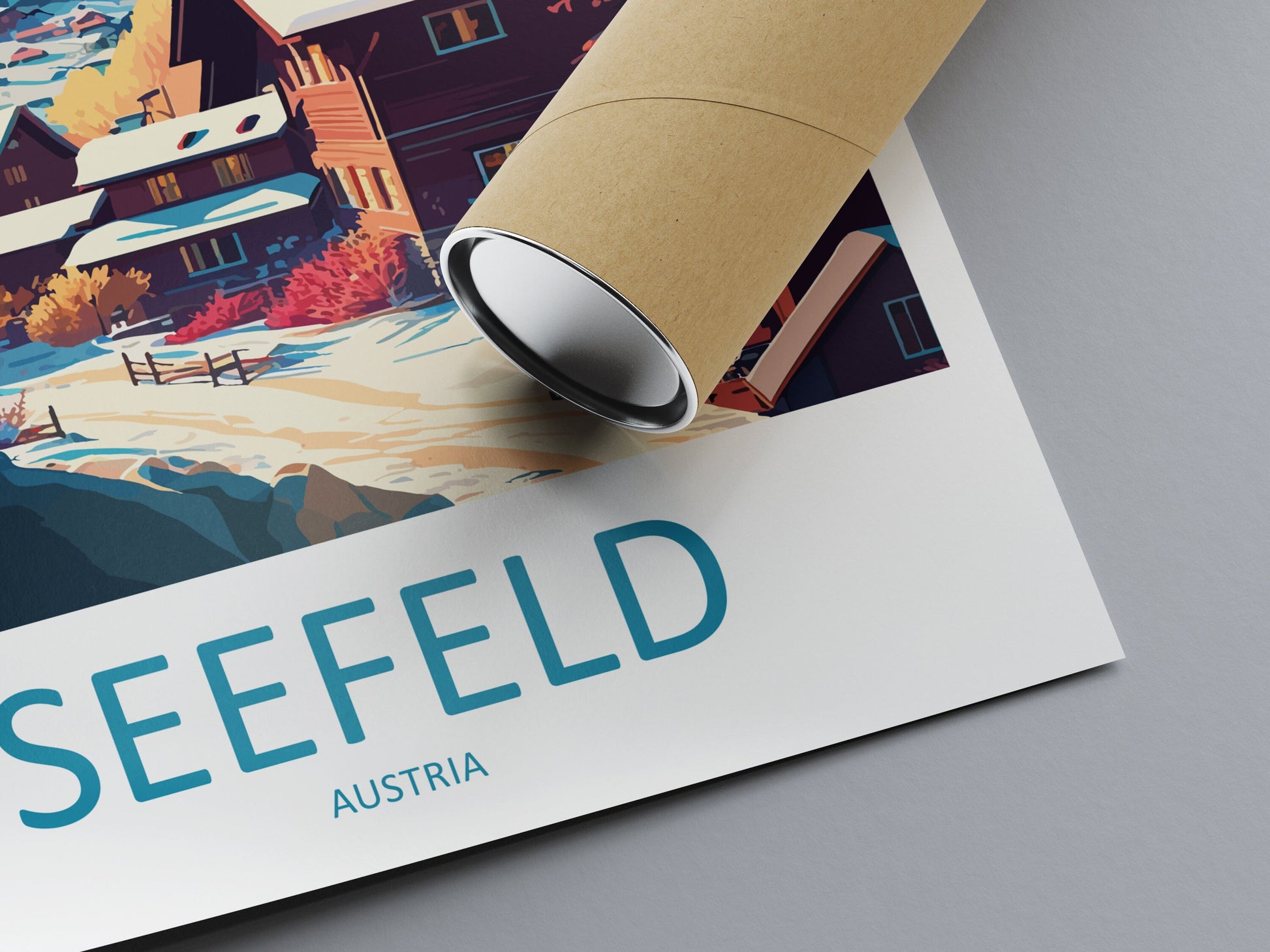 Seefeld Travel Print Wall Art Seefeld Wall Hanging Home Décor Seefeld Gift Art Lovers Austria Art Lover Gift Seefeld Travel Poster