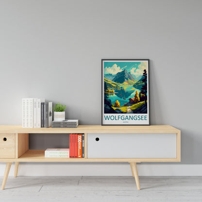 Wolfgangsee Travel Print Wall Art Wolfgangsee Wall Hanging Home Décor Wolfgangsee Gift Art Lovers Austria Art Lover Gift Wolfgangsee