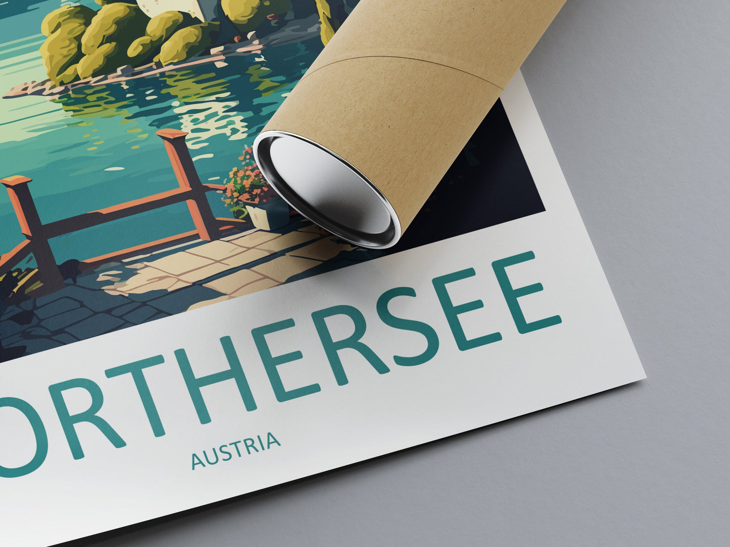 Worthersee Travel Print Wall Art Worthersee Wall Hanging Home Décor Worthersee Gift Art Lovers Austria Art Lover Gift Worthersee