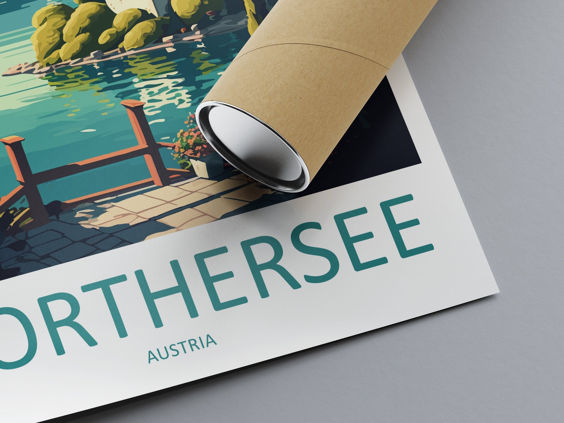 Worthersee Travel Print Wall Art Worthersee Wall Hanging Home Décor Worthersee Gift Art Lovers Austria Art Lover Gift Worthersee