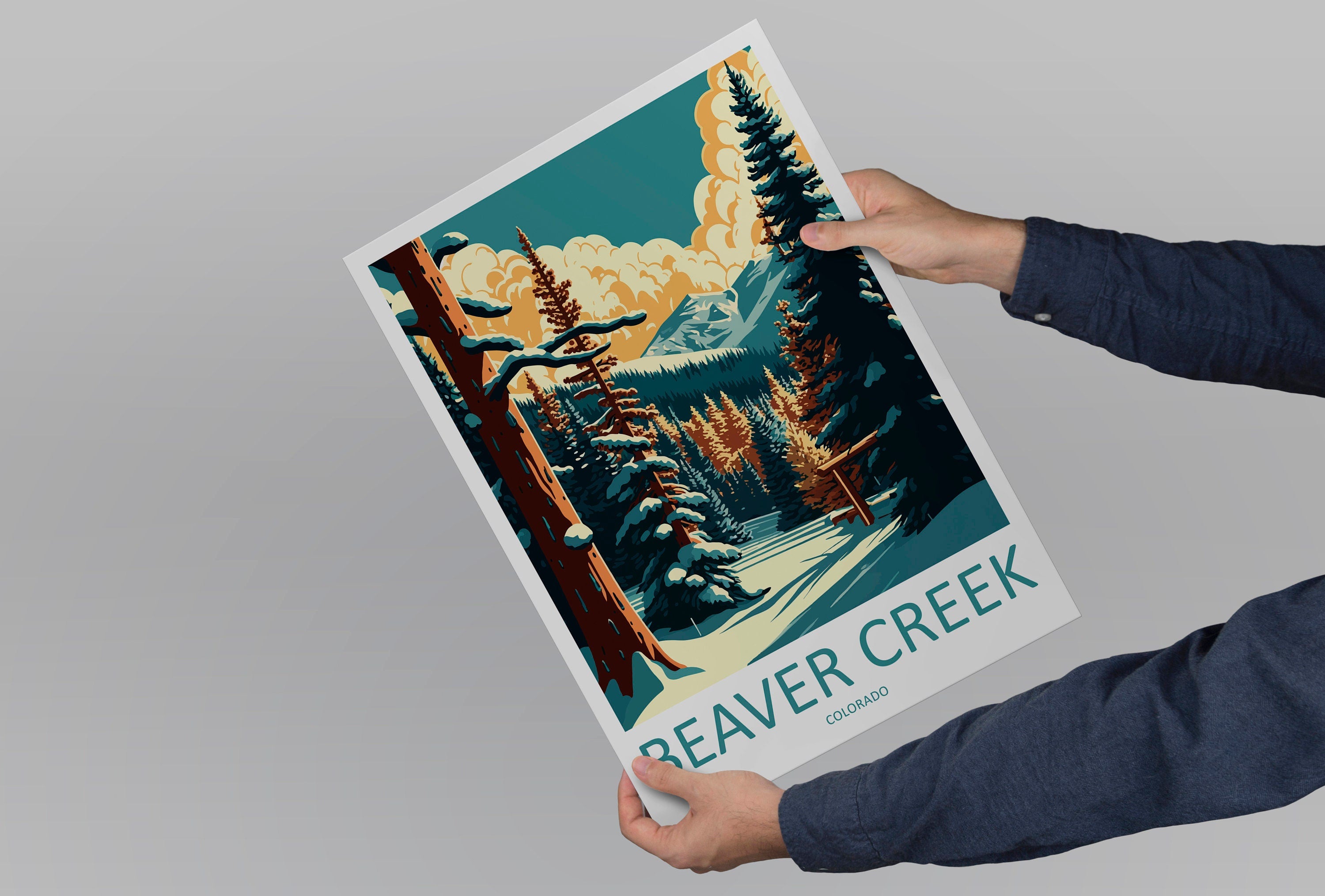 Beaver Creek Travel Print Wall Art Beaver Creek Wall Hanging Home Décor Beaver Creek Gift Art Lovers Ski Art Lover Gift Beaver Creek Print
