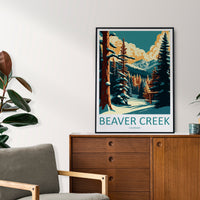 Beaver Creek Travel Print Wall Art Beaver Creek Wall Hanging Home Décor Beaver Creek Gift Art Lovers Ski Art Lover Gift Beaver Creek Print