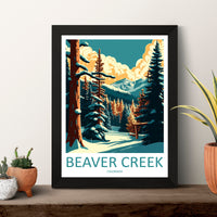 Beaver Creek Travel Print Wall Art Beaver Creek Wall Hanging Home Décor Beaver Creek Gift Art Lovers Ski Art Lover Gift Beaver Creek Print