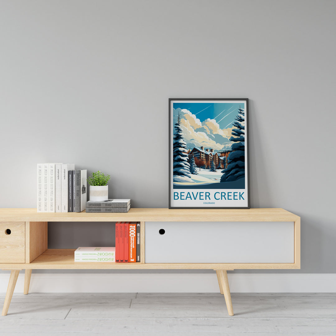 Beaver Creek Travel Print Wall Art Beaver Creek Wall Hanging Home Décor Beaver Creek Gift Art Lovers Ski Art Lover Gift Beaver Creek Print