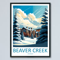 Beaver Creek Travel Print Wall Art Beaver Creek Wall Hanging Home Décor Beaver Creek Gift Art Lovers Ski Art Lover Gift Beaver Creek Print