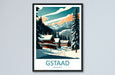 Gstaad Travel Print Wall Art Gstaad Wall Hanging Home Décor Gstaad Gift Art Lovers Ski Art Lover Gift Gstaad Print Skiing Print Swiss Poster